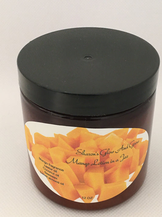 Mango Lotion in a jar